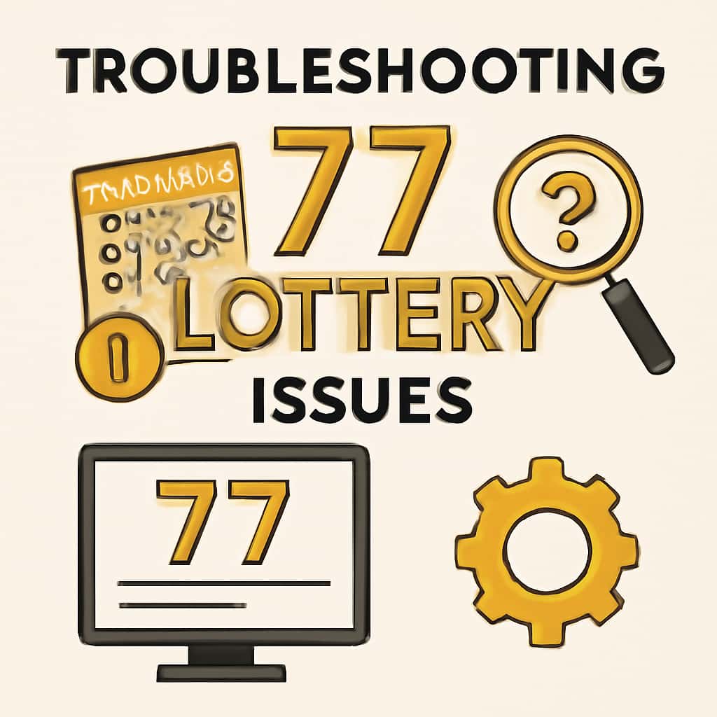 An educational diagram on troubleshooting 77 Lottery issues.