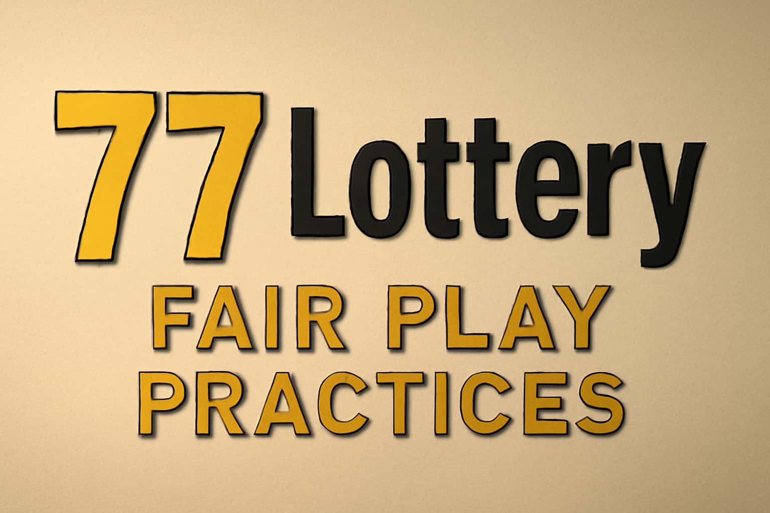 A neutral informational scene depicting Fair Play Practices in lotteries.