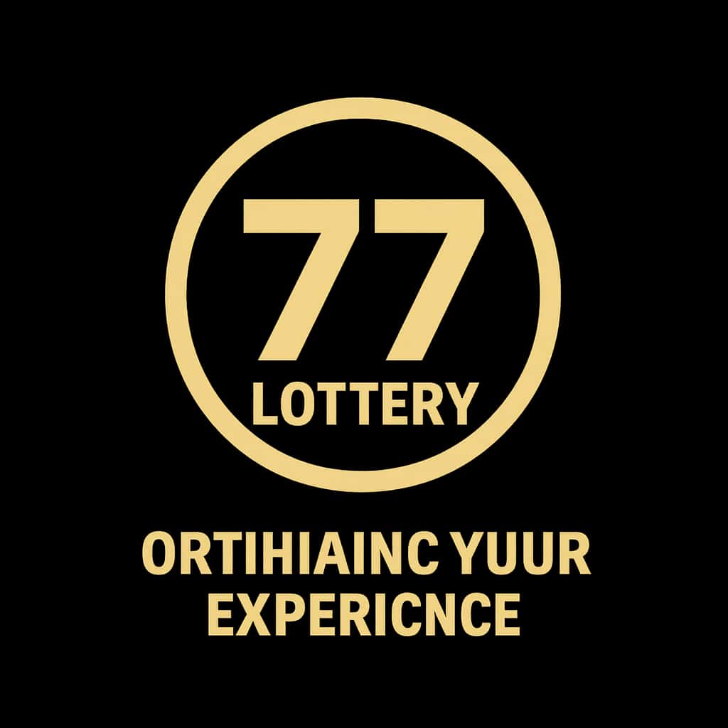 A professional badge representing 77 Lottery guidance.