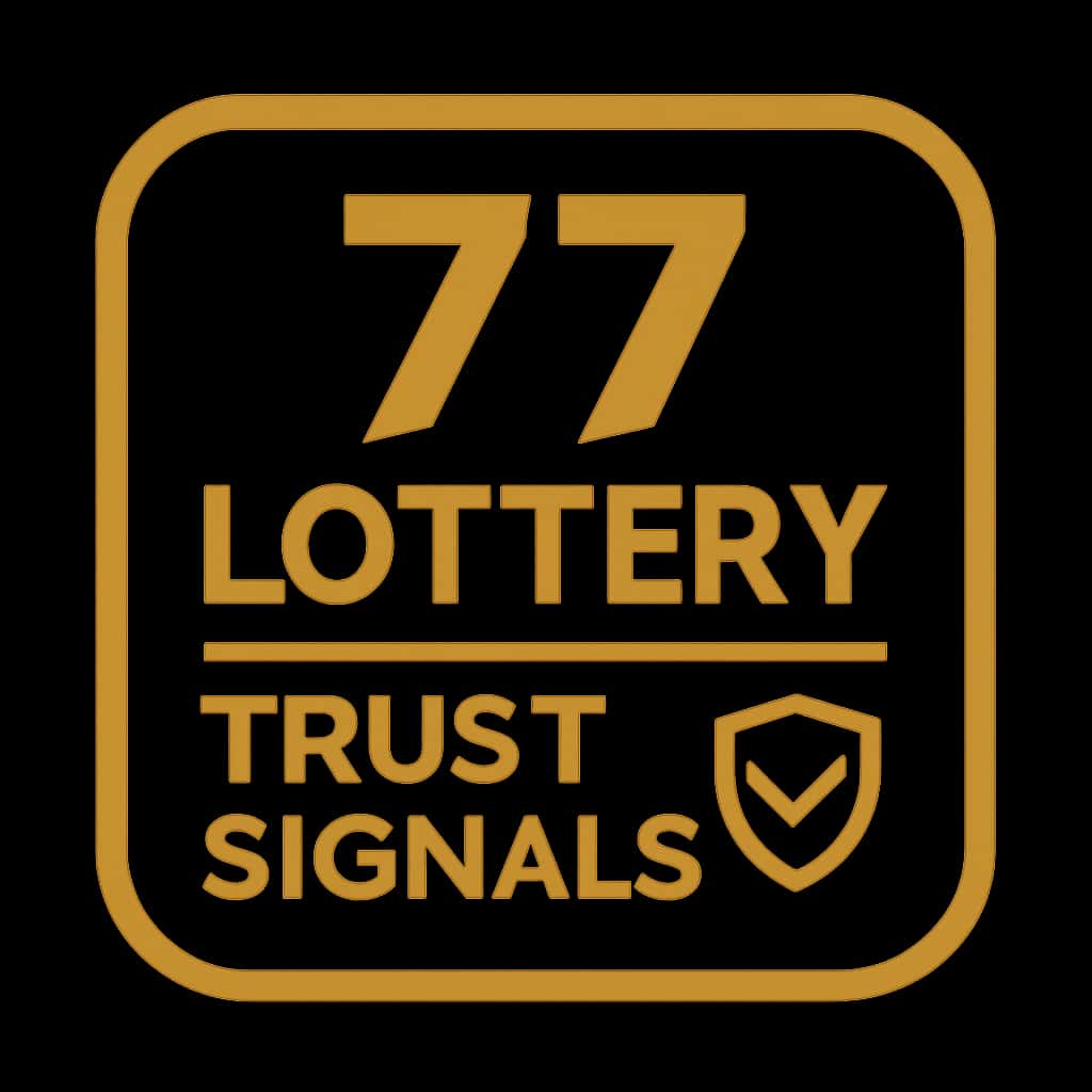 An icon symbolizing trust in the 77 Lottery platform.