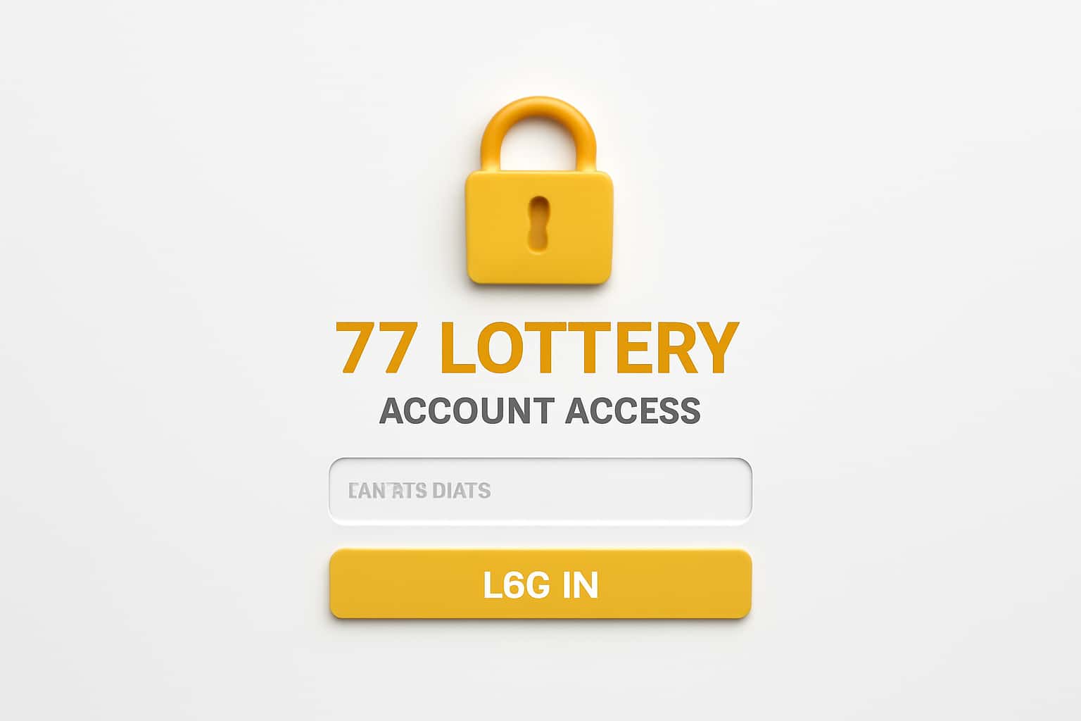 77 Lottery Account Access Interface