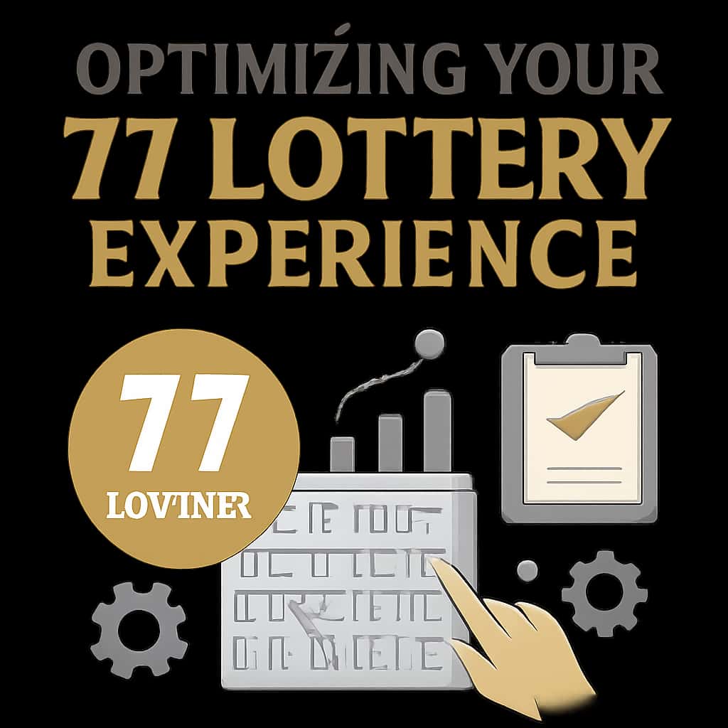 An educational diagram illustrating optimization strategies for 77 Lottery.